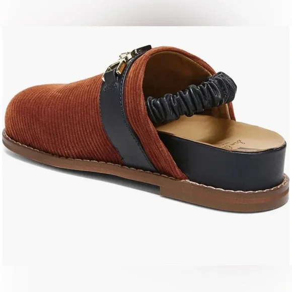 SAM EDELMAN KID’S JUNEY CLOG GIRLS SLIP-ON LOAFERS GOLD ACCENT BROWN COLOR 2 M - Picture 6 of 10